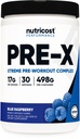 Nutricost Pre-X Xtreme Pre-Workout Powder Complex, sininen vadelma, 30 Tarjoilut, kasvissyöjä, ei-GMO ja gluteeniton