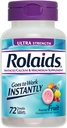Rolaids Antasidi Kalsium- ja magnesiumlisä Ultravahvuustabletit, hedelmät 72 ea
