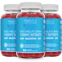 Melatoniini 1mg Gummies lapsille, turvallinen, huumeeton ja tehokas luonnollinen uniapu täydentää lapsille. Lapset 1mg Melatoniini Maku, gluteeniton kasvissyöjä 4+-vuotiaille. 180ct (3)
