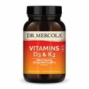 Tri. Mercola Vitamiinit D3 & K2 Ravintolisä, 90 Servings (90 kapselia), Tukee Heart Health, Immuunituki, Non GMO, soijaton, Gluteeniton
