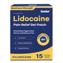 Sumifun 4% Lidokaiinikipua helpottavaa Patchs 15 Counts Maximum Strength Numbing Gel Patch takaisin Polvi kaula Joint Ache Muscle Soreness Uutinen analgesic