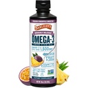 Barlean's Omega 3 Fish Oil Liquid Supplement for Miehet ja naiset, Passion Ananas, 1500mg EPA ja DHA rasvahappo, 16 oz
