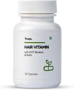 Sheltr Hair Vitamiinit Kapselit, Natural DHT Blocker & Biotin kapselit hiusten kasvua, hiusten putouksen valvonta, sisältää 12 mikrog Biotiini, vitamiini, rauta, Omega 3 & Bhringraj (30 monivitamiinit hiukset)