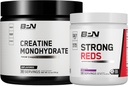 BARE SUORITUSKYKY NUTRITION BPN Creatiini Monohydraatti ja vahva punainen Bundle