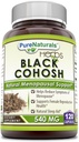 Pure Naturals Musta Cohosh Menopause Relief - Natural Solutions for Menopause Support - 540 Mg Supplement with Pure Root Extract 120 Capsules