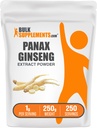 BulkSupplements.com Ginseng juuriuutejauhe - Panax Ginseng Supplement, kasviperäisiä lisäravinteet - kasviperäisiä & gluteeniton, 1 g per tarjoilu, 250g (8.8 oz) (pakkaus 1)
