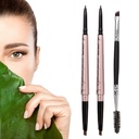 2 Pack kulmakarvakynä, vedenpitävät kulmakarvat meikkiä dual Ends, Professional Brow Enhanceing Kit kulmakarva harjalla (Dark Brown #1)