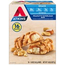 Atkins Snack Bar, Peanutty Overload, 8g proteiinia, 7g kuitua, 3g Net Carbs, Keto Friendly, 16 Count