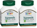 21st Century Turmeric Complex Kasvissyöjä Kapselit, 60 Luku (Pack of 2)