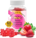 Booty Enhanceing Gummy Supplement, Big Butt Enhancer, Harjoittelu Tuki, Multivitamiini naisille, Natural Glute Boost vitamiineja Curvy Shape & Max Voitot, 60 Vegan Gummies