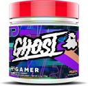 GHOST Gamer: Energy and Focus Support Formula - 40 tarjoilua, persikka - Nootropic & Natural Caffeine varten Huomio, Tarkkuus ja reaktioaika - Vegaani, Gluteeniton