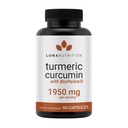 Luma Nutrition Turmeric Curcumin with Black Pepper - 95% Curcuminoidit - 1950mg Per Serving - Premium Turmeric Supplement - BioPerine for Max Imeytyminen - Valmistettu USA - 90 kapselia
