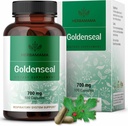 HERBAMAMA Goldenseal juurikapselit 700mg - Hengityselimet ja immuuni tuki Goldenseal Powder täydennysosa - Vegaani, ei-GMO