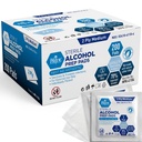 MED PRIDE Steriilit alkoholivalmisteet, antiseptiset lääkkeet, 70% isopropyyli, yksittäispakattu, lääketieteellisen asteen 2 Ply-pyyhkeet (200)
