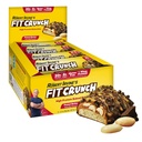 FITCRUNCH Kokokokoisia proteiinipatukoita, 6-layer-paistettua baaria, 6 g sokeria, gluteeniton ja pehmeä kakkuydin (12 baaria, maapähkinävoi)