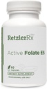 Hormonien Synergia Aktiivinen Folaatti ES - 5- MTHF - 10 000 mikrog (10 mg) per tarjoilu - 5- MTHF ( 5-metyylitetrahydrofolaattina) - Bioaktiivinen Folaatti Quatrepolic® - 60 Veg Caps