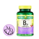 Generic Spring Valley, B12 2500 mikrog, B12 pikaliukoinen Cherry Flavor Tabletit Ruokalisä, B12-vitamiini, 120-vitamiini + DRI Store + tarra
