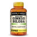 Mason Natural Ginkgo Biloba, 1 kuukauden tarjonta, auttaa parantamaan mielentilaa & tuki Optimaalinen aivotoiminta, 60 kapselia