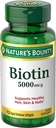 Nature's Bounty Biotin 5000 mikrog Liquid Softgels 72 ea (Pack of 5)
