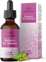 HERBAMAMA Balance for women Drops - Maito Thistle, Vitex Berry, Angelica, Maca Root & Ashwagandha Naisten Lisäravinteet - Vegaani, Alkoholi ja sokeriton, 28 päivän toimitus