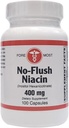 Kokonaisvaltainen terveys No-Flush Niacin - 400 mg - 100 kapselia