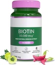 Biotiini täydentää vahvempi hiukset, tuki Terveempi kynnet & hehkuva iho naisille ja miehet, luonnollinen Sesbania Grandiflora Herb, 60 Veg Tabs