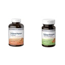 American Health Papaya Dgestive Enzyme Purutabletti Bundle - Alkuperäinen 600 kreivi ja klorofylli 100 kreivi