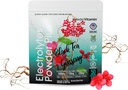 PowderVitamin Electrolytes Powder Plus (50 tarjoilua) Musta tee Ginseng Electrolyte Powder Keto, sokeriton, vaaleanpunainen Himalajan Salt, 1000 mg Kalium, 120 mg kalsium, 120 mg Magnesium, hydrausjauhe