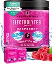 Avainaineet Multivitamiini Elektrolyyttejä Powder No Sugar - Juicy Vadelma Elektrolyytti Powder - Hydraation Powder - Ei kaloreita, gluteeniton Keto Electrolyyttejä Powder - 90 Tarjoukset - Valmistettu USA