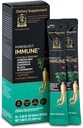 Immuuni, korealainen Red Ginseng Extract kanssa Elderberry Liquid Sticks, Immuniteetti tuki, verenkierron Booster, Natural Energy Supplement, 6 vuotta vanha Aasian Panax Ginseng, 10 kreivi