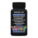 11-in-1 Methylated B-Complex Supplement: 680mcg L-Metyylifolaatti(5-MTHF) Tiamiini(B1) Riboflaviini(B2) Pyridoksaali(B6) Metyylikobalamiini(B12) - VegD3® + Nootrooppinen - 1,100mg+ Tarjoilu - 60