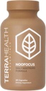 Terra Health Essentials NOOFOCUS - Nootropics Brain Support Supplement with Adaptogenic Mushrooms, Alpha-GPC, Gotu Kola, L-Theanine for Focus & Memory - All Natural, 30 päivän tarjonta