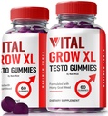 (2 pakkaus) Vital Grow XL, virallinen Vital Grow XL Testo Gummies for Men, Boost Stamina ja Luottamus Gummy for Mens, Vital GrowXL Mies tuki gomitas (120 Gummies)