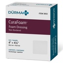 Dynarex 3012 CuraFoam Vaahto pukeutuminen, ei-rajattu, Steriili, Tarjoaa pehmustettu ja Kostea haava hoito, 4" x 4,25", 10 pakkaus