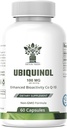 Ubiquinol CoQ10 100mg - Parempi biologinen hyötyosuus, korkea absorptiolisä - ei-GMO, gluteeniton sydänterveyden ja kardiovaskulaaristen tuki, 60 kapselia