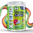 Xtend Original BCAA Powder Airheads Rainbow Berry Flavor, 7g BCAA ja 2,5g L-glutamiini, sokeriton post harjoitus Lihas Recovery Drink with Amino Acids for Men & Women, 30 Servings
