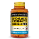 MASON NATURAL Glukosamiini C-vitamiinin 1500/1200 kanssa, tukee yhteistä terveyttä normaalin joustavuuden ja liikkuvuuden *, 60 kapselia