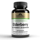 Tuulimylly Elderberry C-vitamiinin ja Echinacea-kapselit 60 Ea
