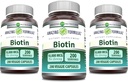 Hämmästyttävä Formula Biotin 10000 mikrog Kasviskapselit ... B7-vitamiinin täydennys...