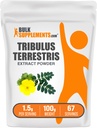 BulkSupplements.com Tribulus Terrestris Extract jauhe - Tribulus Terrestris lisäravinteet - gluteeniton, 1,5 g per tarjoilu, 100g (3.5 oz) (pakkaus 1)
