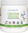 Eniva Health Creatiini Monohydraatti Powder, Aminohappo, Micronized Powder, 70 Servings 5 G 12.3 oz, lihasten tuki, lihasten kasvu, soluun energia, kognitiivinen Focus, Ultra-Pure, Pharmaceutical Grade