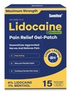 Sumifun 4% Lidokaiinia Patches Plus 1% Menthol - 15 kreiviä Maximum Strength OTC Pain Response Patches Back Ache Stiff Neck nivelkipu Lihas Sureness Uutinen Analgesic