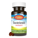 Carlson - Tokotrienolit, 40 mg, Natural-Source E-vitamiini, Gamma, Alpha, Delta, Beta, kestävästi Lähde, 30 Softgels