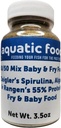 Aquatic Foods Inc. 50/50 Spirulina/Algae Powder and Rangen's Soft Moist 55% Protein Koi & Tropical Fish Fry Floating Food ... 3.5oz pullo