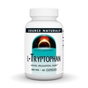 Source Naturals L-Tryptofaani, mieliala, rentoutuminen ja uni*, 500 mg - 60 kapselia