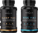 Bestseller Sleep MAX & Nouse MAX Professional Bundle All-in-One Premium Nootropic & Functional Mushroom Blend & Calming Blend for Sleep