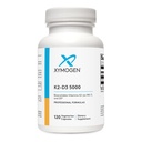 XYMOGEN K2-D3 5000 - D3-vitamiini K2 - Bio käytettävissä oleva D-vitamiini 5000 IU (kolekalsiferoli) MK-7 - sydän, valtimo, luun terveys + immuuni- tuki täydentää (120 kapselia)