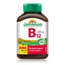Jamieson B12-vitamiini (kobalamiini) 1200 mikrog, ajastettu vapautuminen, 80 tablettia