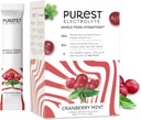 Tunne Brainer New! Purest Electrolyte Cranberry Mint Powder Packetit Koko ruoka Hydraation - Organic Freeze Dried Fruits ja Solar Sea Salts for Ultimate Electrolyte Balance