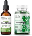 Luonnonvaraisen ja orgaanisen meren sammal Tincture 2 fl oz & klorofylli Gummies